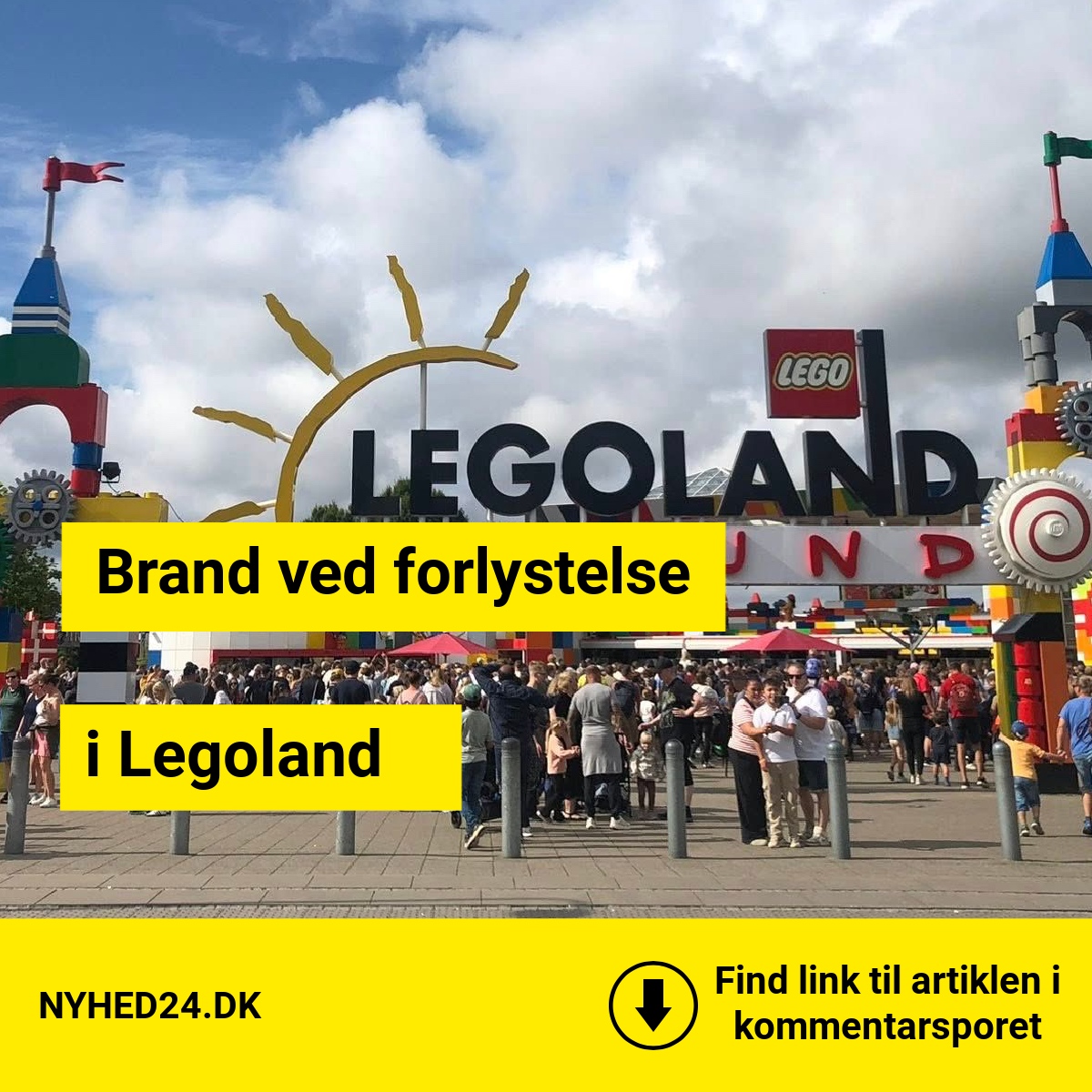 Brand ved forlystelse