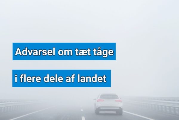 Tæt tåge rammer store dele af Danmark