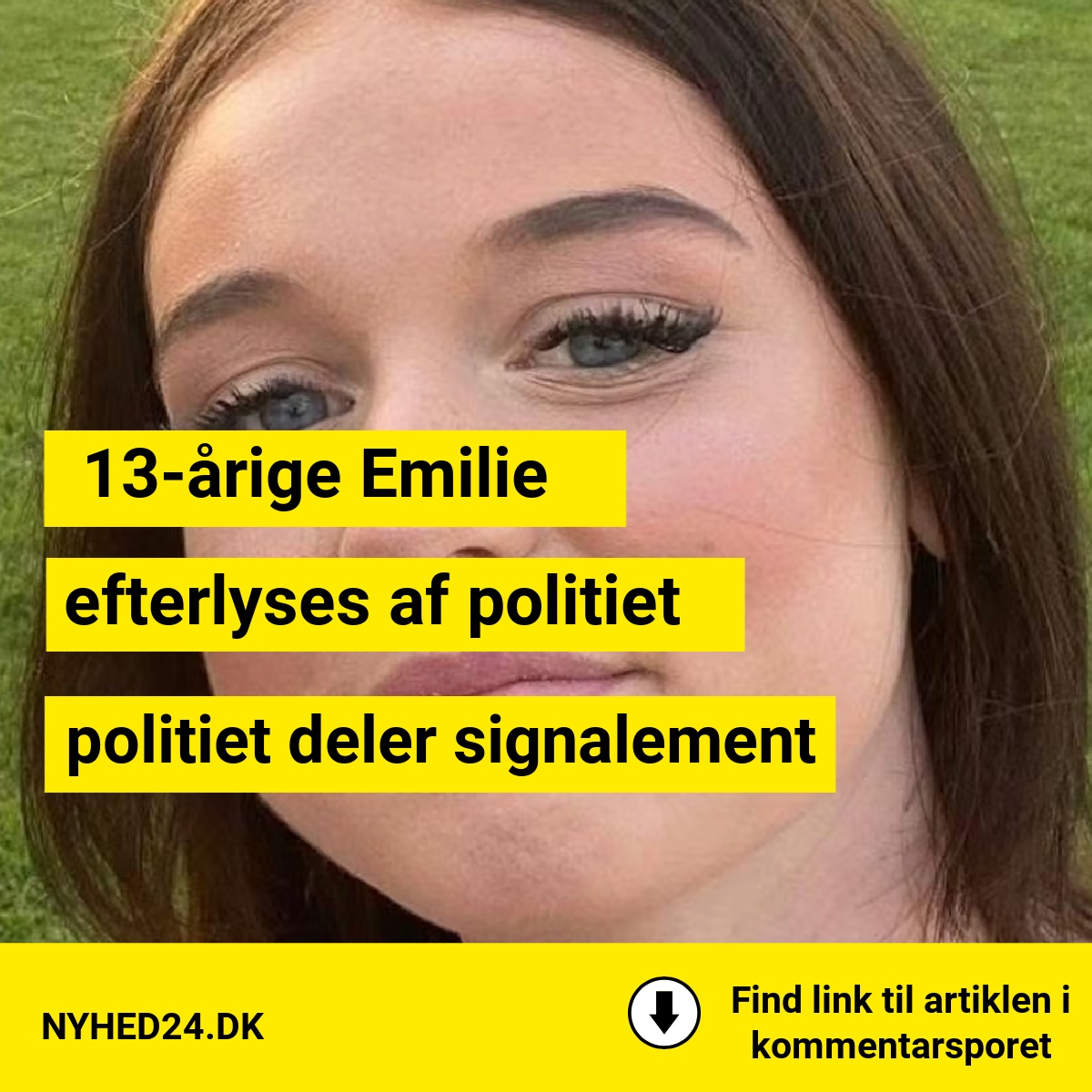 13-årige Emilie efterlyses af politiet