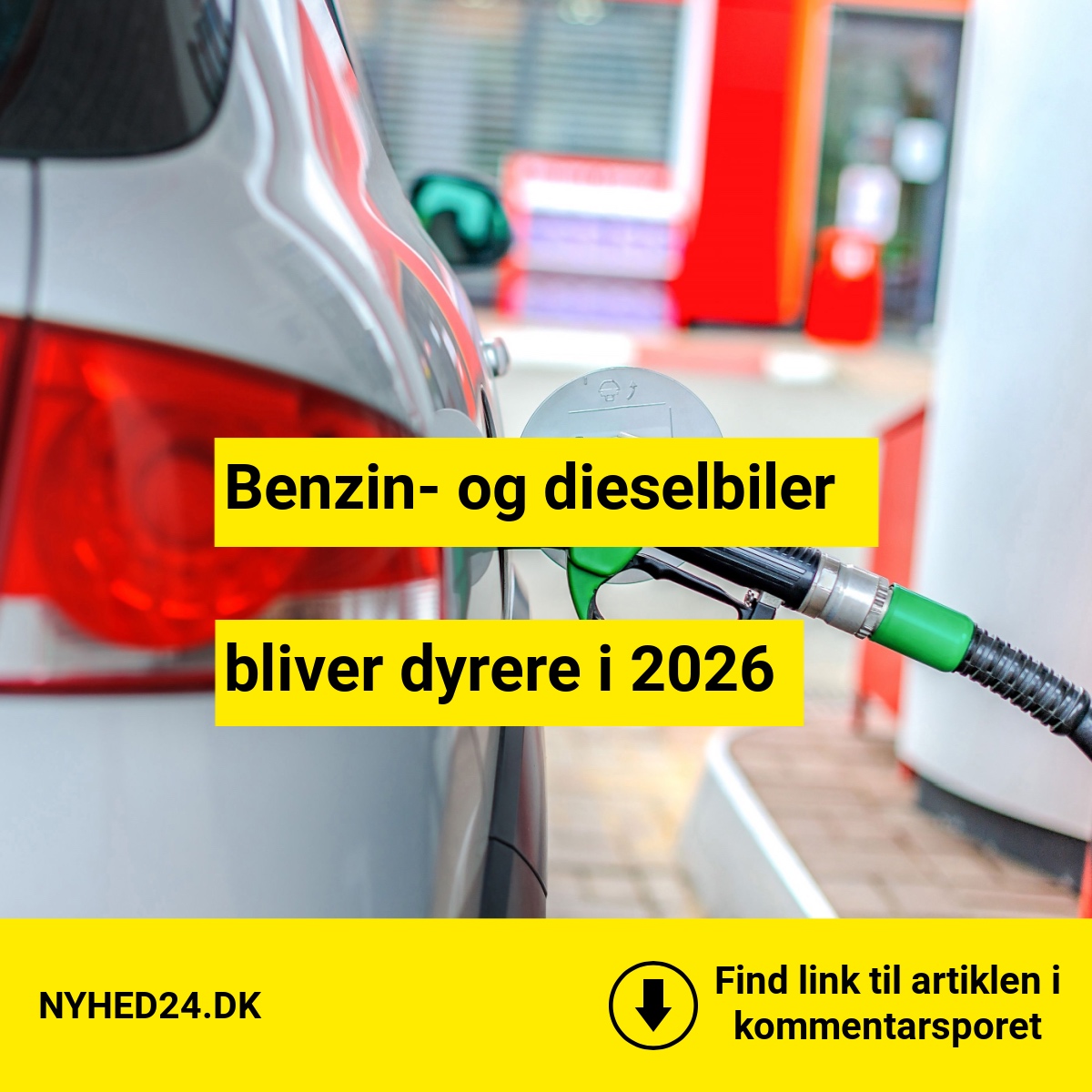 Benzin- og dieselbiler bliver dyrere i 2026Benzin- og dieselbiler bliver dyrere i 2026