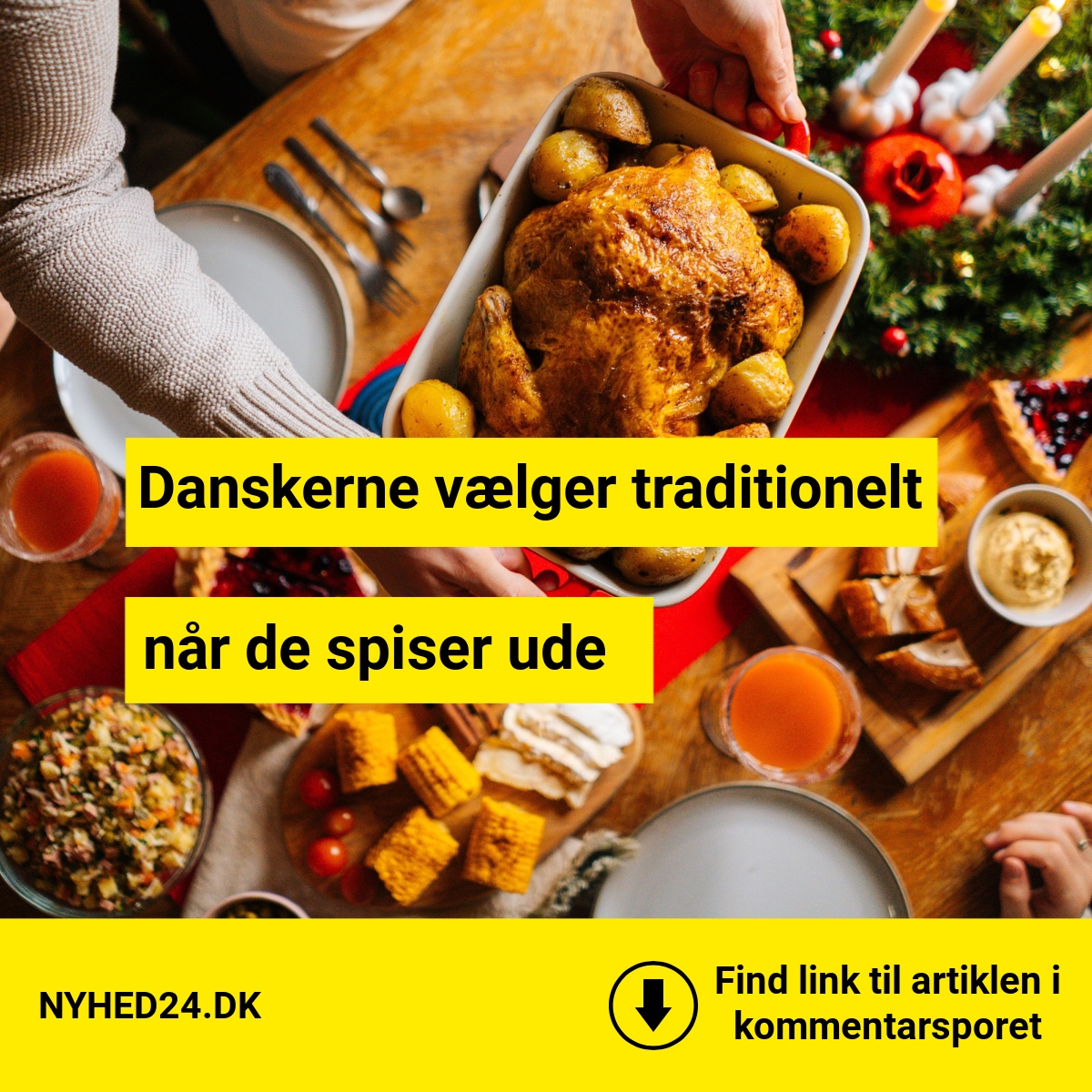 Danskerne vælger traditionelt, når de spiser ude