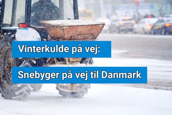 Vinterkulde på vej: Snebyger på vej til Danmark