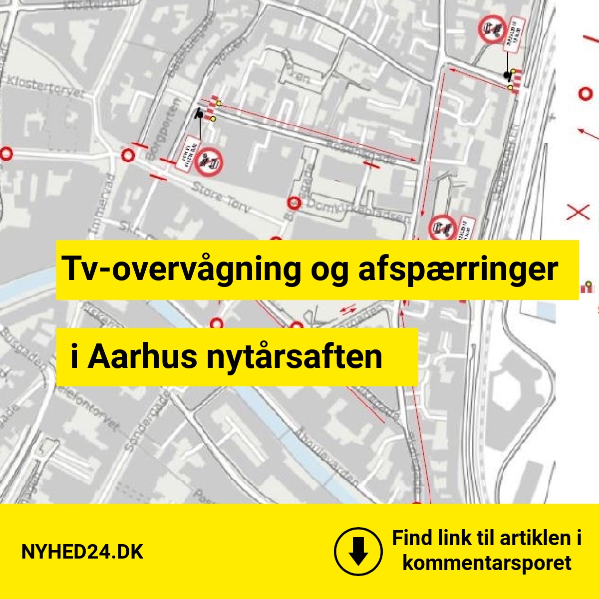 Skruer op for sikkerheden: Aarhus centrum får overvågning nytårsaften