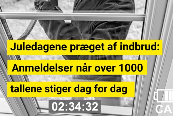 Juledagene præget af indbrud: Tallet passerer 1000