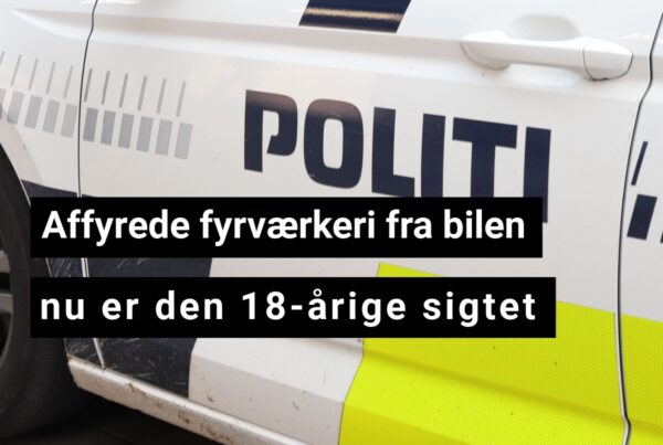 Ung mand taget i at affyre fyrværkeri fra bil – sigtet på stedet