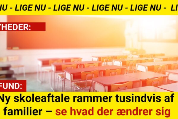 Ny skoleaftale rammer tusindvis af familier – se hvad der ændrer sig
