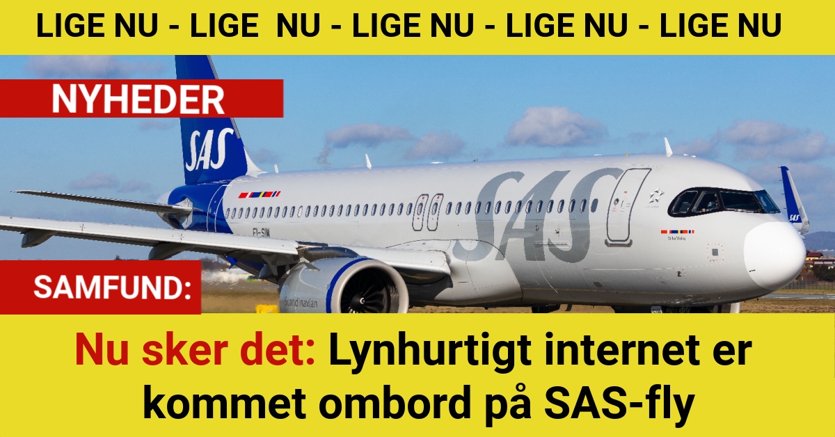 Nu sker det: Lynhurtigt internet er kommet ombord på SAS-fly