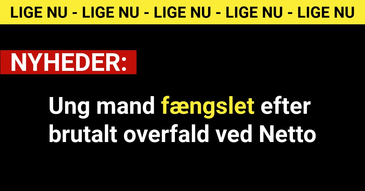 Ung mand fængslet efter brutalt overfald ved Netto