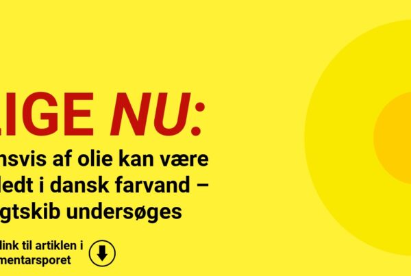 Frygt for stor olieudledning: Fragtskib tilbageholdt i dansk farvand