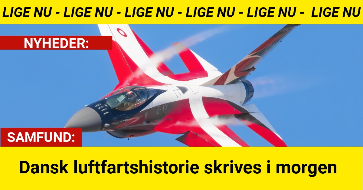 Dansk luftfartshistorie skrives i morgen – kig op mod himlen