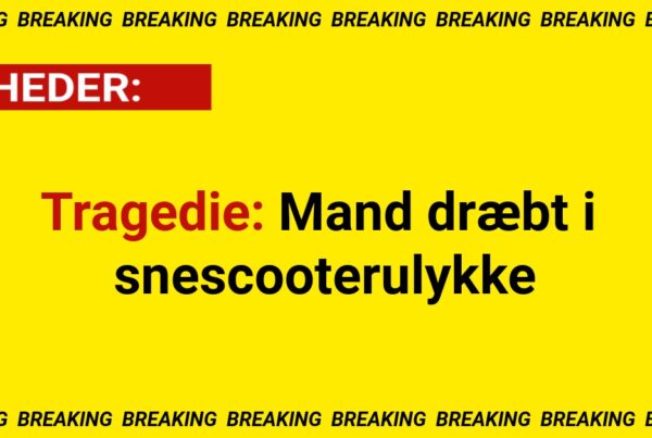 Tragedie: Mand dræbt i snescooterulykke
