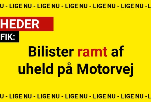 Bilister ramt af uheld på Motorvej