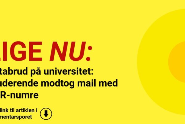 Databrud på universitet: Studerende modtog mail med CPR-numre
