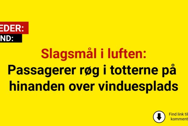 Slagsmål i luften: Passagerer røg i totterne på hinanden over vinduesplads
