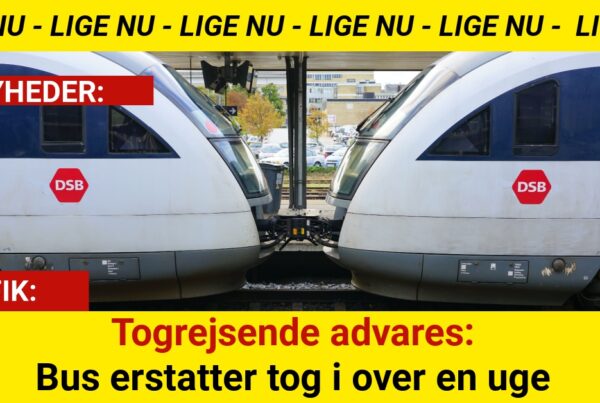 Togrejsende advares: Bus erstatter tog i over en uge
