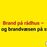 Brand på rådhus – politi og brandvæsen på stedet