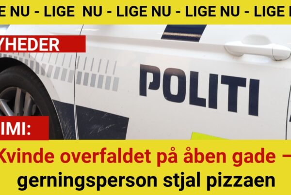 Kvinde overfaldet på åben gade – gerningsperson stjal pizzaen