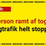 Person ramt af tog – togtrafik helt stoppet