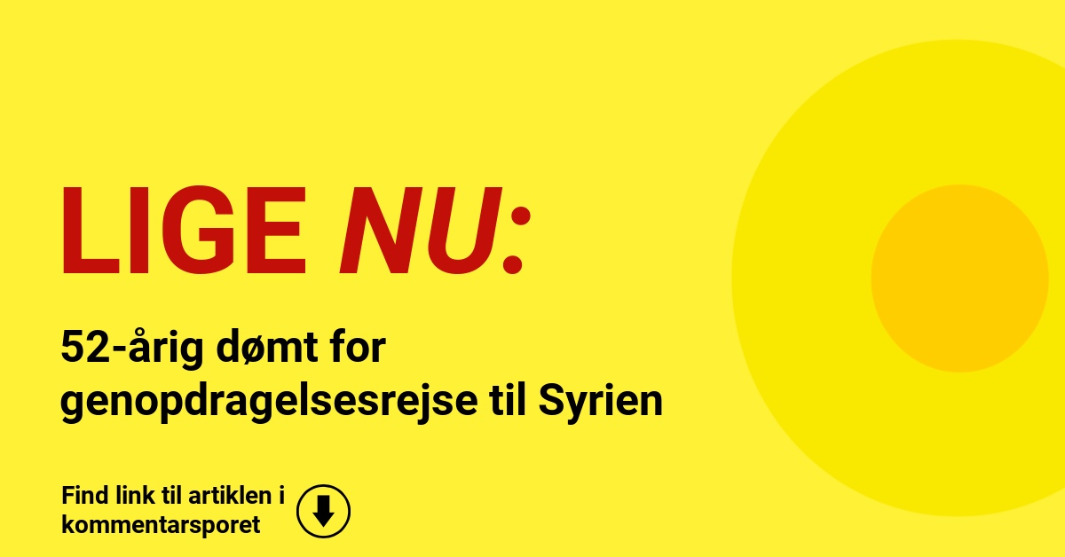 Sendte sin familie til Syrien – nu får far fængsel og udvisningsadvarsel