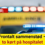Alvorlig ulykke: To biler kolliderede frontalt