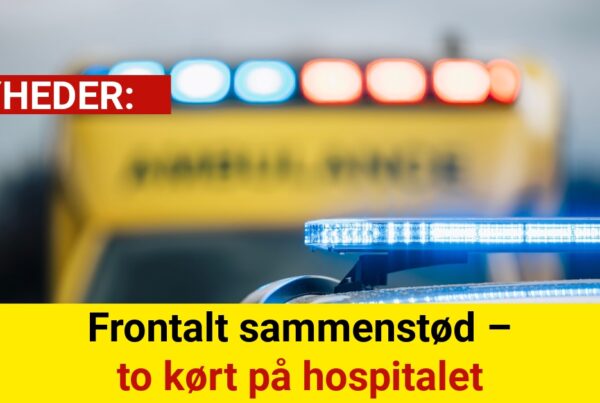 Alvorlig ulykke: To biler kolliderede frontalt