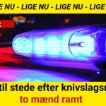 Politi til stede efter knivslagsmål – to mænd ramt