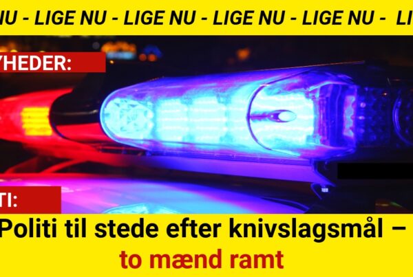 Politi til stede efter knivslagsmål – to mænd ramt