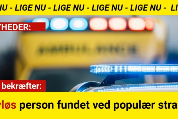 Politi bekræfter: Livløs person fundet ved populær strand