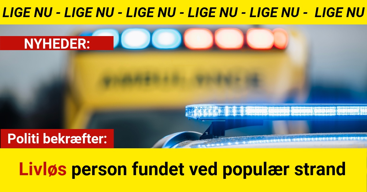 Politi bekræfter: Livløs person fundet ved populær strand