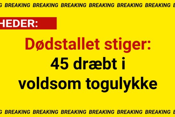 Dødstallet stiger: 45 dræbt i voldsom togulykke