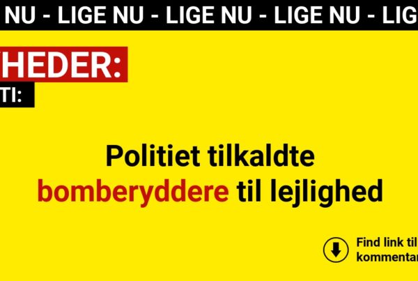 Politiet tilkaldte bomberyddere til lejlighed