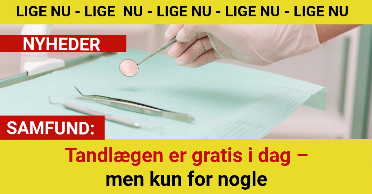 Tandlægen er gratis i dag – men kun for nogle