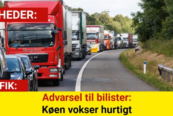 dvarsel til bilister: Køen vokser hurtigt