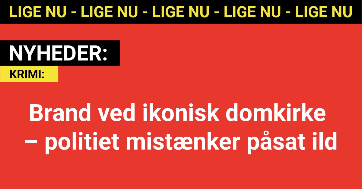 Dramatik ved kendt domkirke: To anholdt efter brand