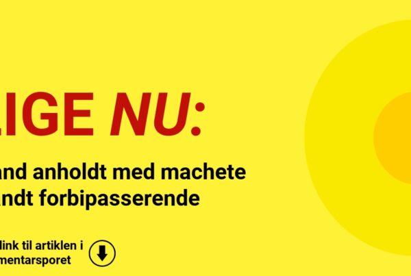 Mand anholdt med machete blandt forbipasserende