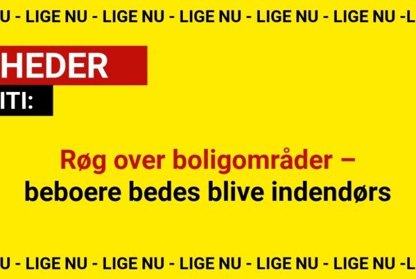 Røg over boligområder – beboere bedes blive indendørs