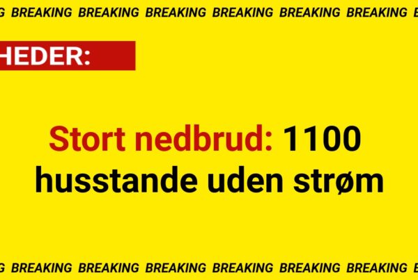 Strømafbrydelse rammer over 1.100 borgere