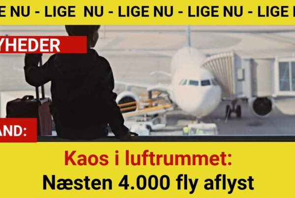 Kaos i luftrummet: Næsten 4.000 fly aflyst