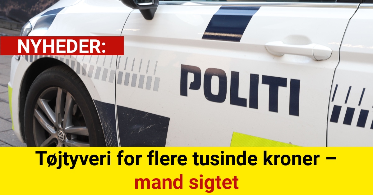 Mand taget på fersk gerning: Stjal tøj for flere tusinde kroner