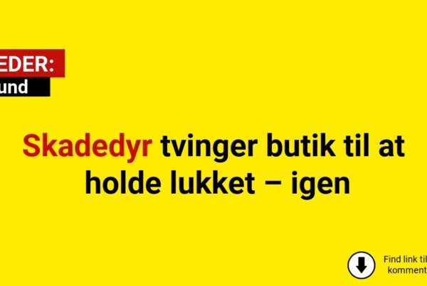 Skadedyr tvinger butik til at holde lukket – igen