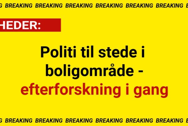 Politi til stede i boligområde - efterforskning i gang