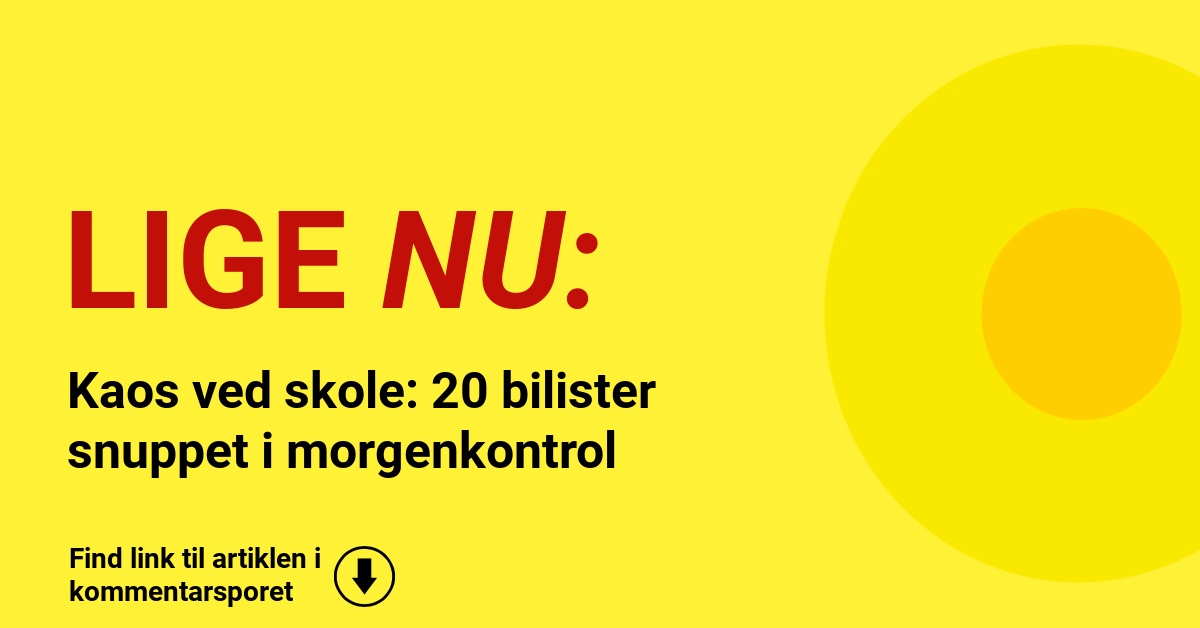 Politiet slog til ved skole: Så mange bilister brød reglerne på under en time