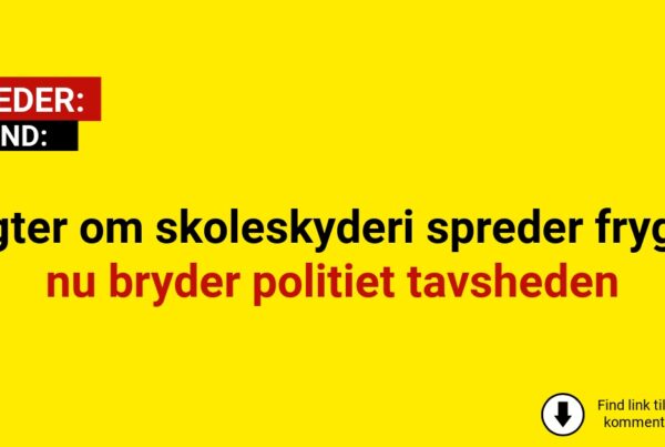 Rygter om skoleskyderi spreder frygt – nu bryder politiet tavsheden