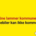 Sne lammer kommune: Skraldebiler kan ikke komme frem