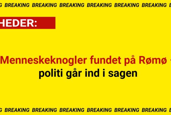 Menneskeknogler fundet på Rømø – politi går ind i sagen