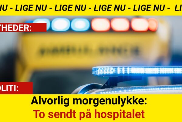 Alvorlig morgenulykke: To sendt på hospitalet