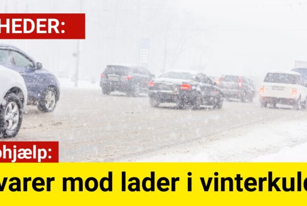 Autohjælp advarer mod lader i vinterkulden