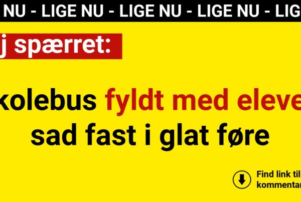 vej spærret