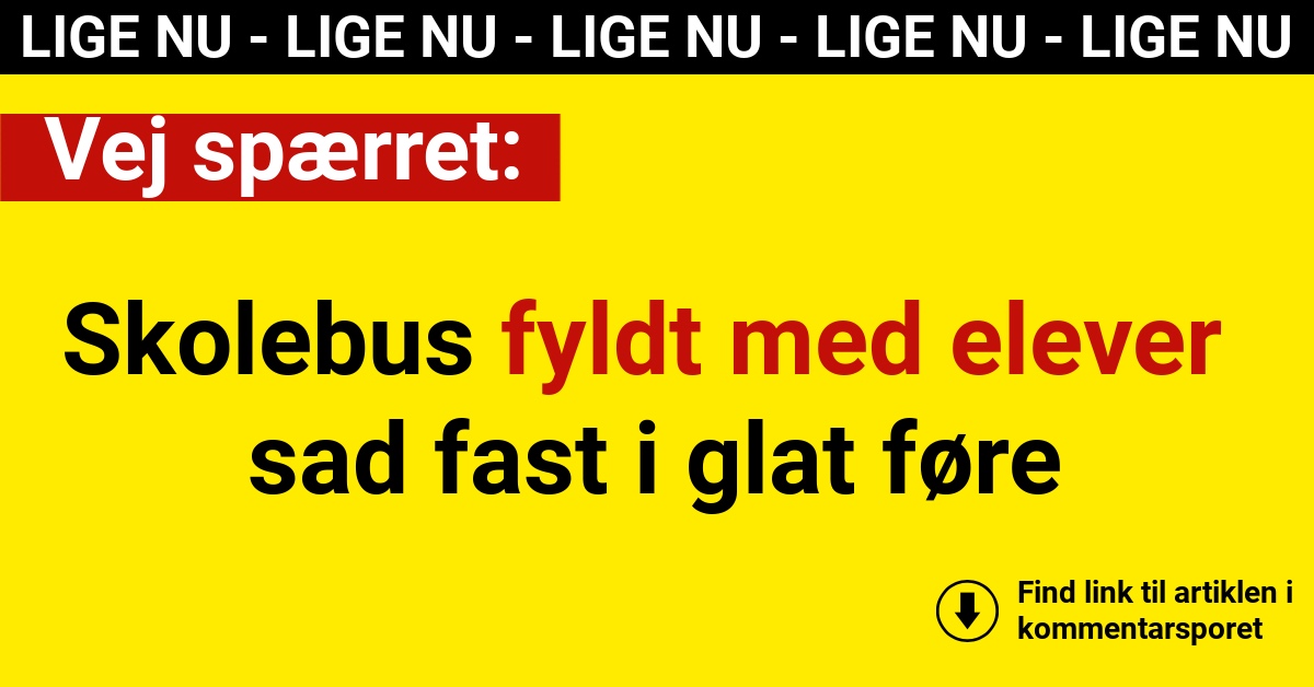 vej spærret