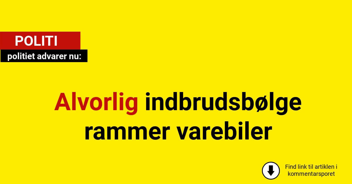 politiet advarer nu